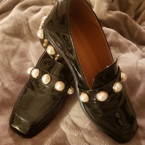 Shein Pearl Embellished Loafers